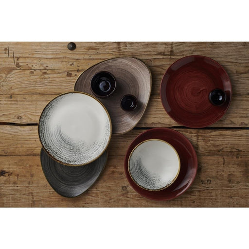 Churchill Stonecast Patina Red Rust Evolve Coupe Plates 260mm (12 Pack) Churchill