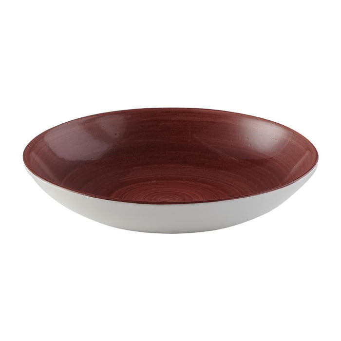 Churchill Stonecast Patina Red Rust Evolve Coupe Bowls 248mm (12 Pack) Churchill