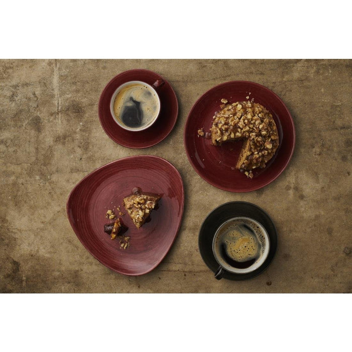 Churchill Stonecast Patina Lotus Plate Red Rust 229mm (12 Pack) Churchill