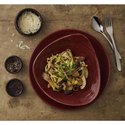 Churchill Stonecast Patina Lotus Bowl Red Rust 235mm (12 Pack) Churchill