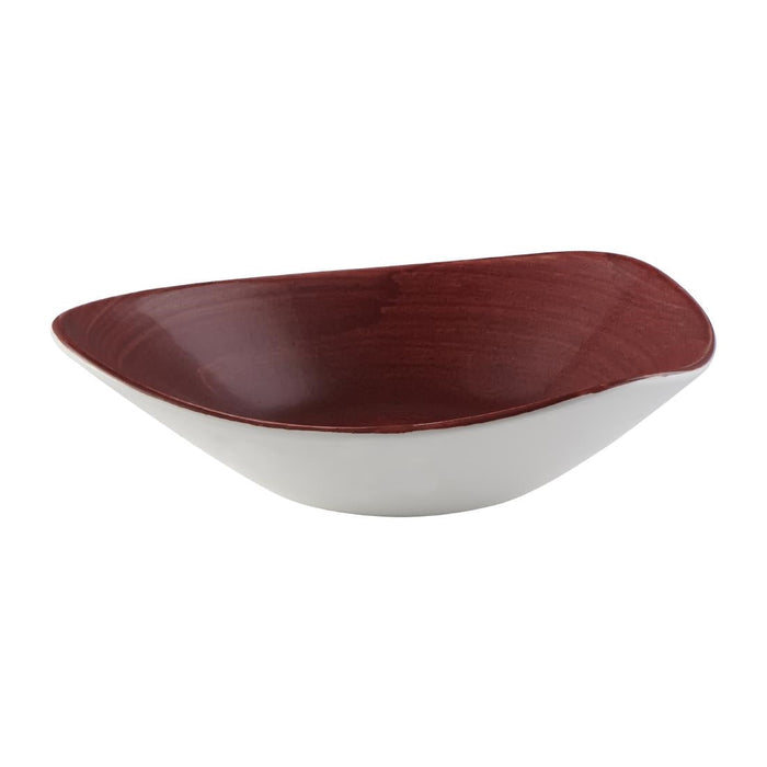 Churchill Stonecast Patina Lotus Bowl Red Rust 235mm (12 Pack) Churchill
