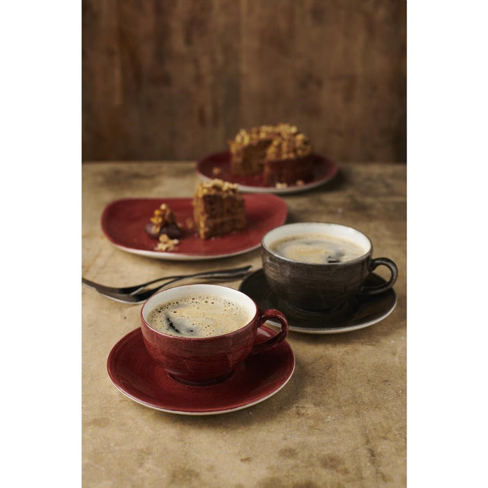 Churchill Stonecast Patina Cappuccino Cups Red Rust 340ml (12 Pack) Churchill