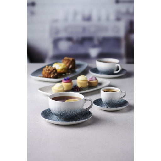 Churchill Raku Duo Espresso Saucers Topaz Blue 118mm (12 Pack) Churchill