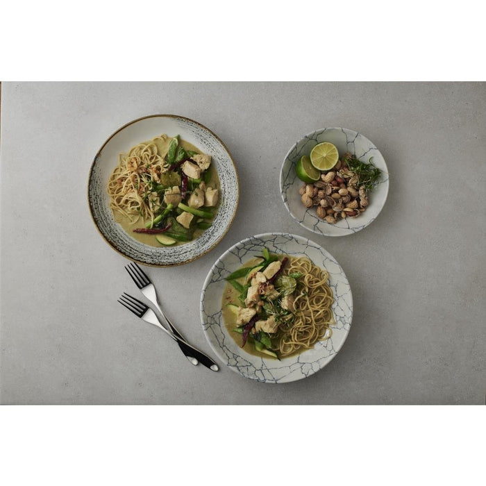 Churchill Studio Prints Homespun Accents Jasper Coupe Bowls Grey 182mm (12 Pack) Churchill