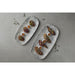 Churchill Studio Prints Kintsugi Pearl Chefs Oblong Plates Grey 287x152mm (12 Pack) Churchill