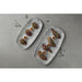 Churchill Studio Prints Kintsugi Pearl Chefs Oblong Plates Grey 355x189mm (6 Pack) Churchill