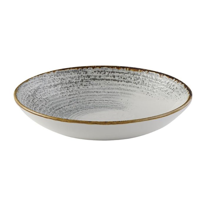 Churchill Studio Prints Homespun Accents Evolve Coupe Bowl Jasper Grey 248mm (12 Pack) Churchill