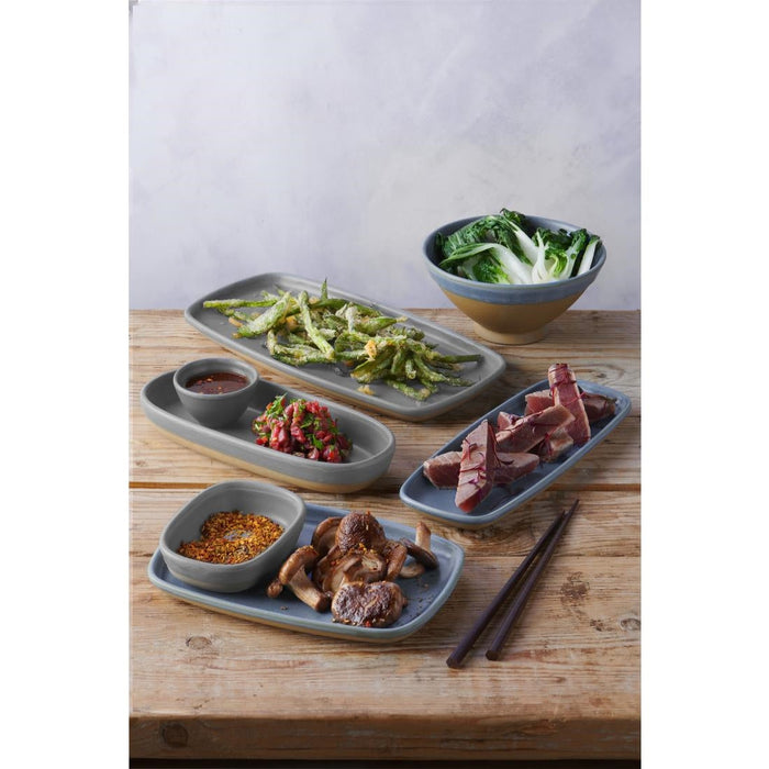 Churchill Emerge Oslo Blue Oblong Plates 222x152mm (6 Pack) Churchill