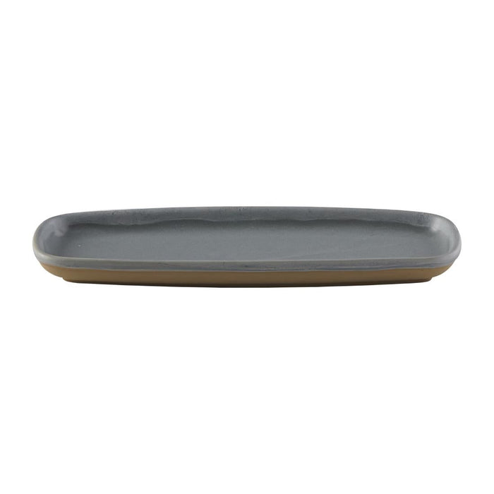 Churchill Emerge Seattle Grey Oblong Plates 254x77mm (6 Pack) Churchill