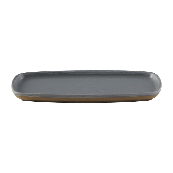 Churchill Emerge Seattle Grey Oblong Plates 287x146mm (6 Pack) Churchill