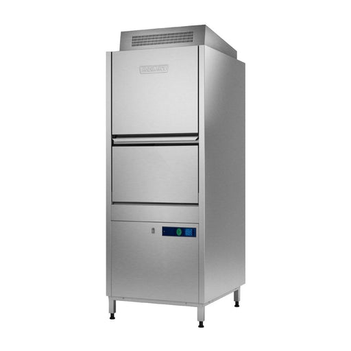 With base rack, tray support and 1 open basket