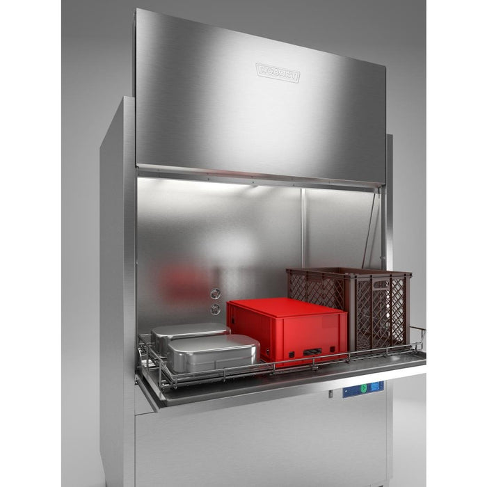 Hobart Twin Utensil Washer with Drain and Exhaust Heat Recovery UXTRC-10A Hobart