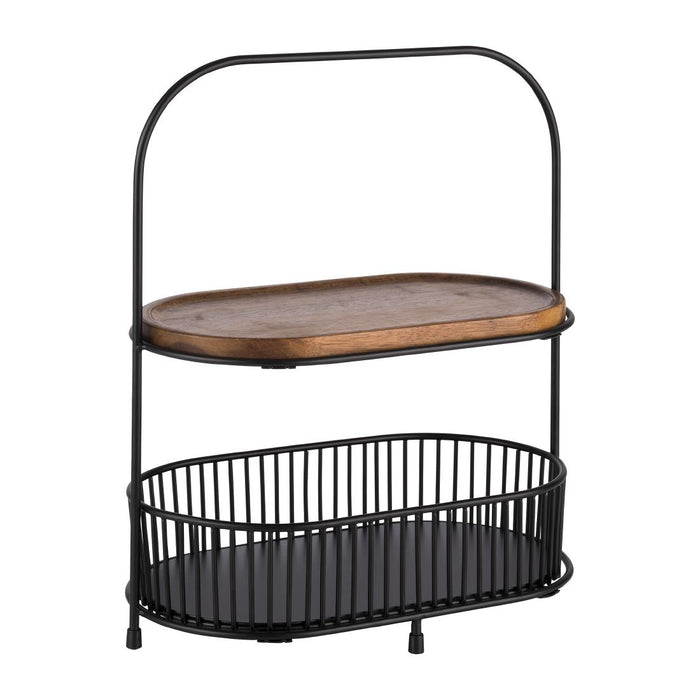 Metal / Wood. Size: 375(H) x 310(W) x 170(D)mm