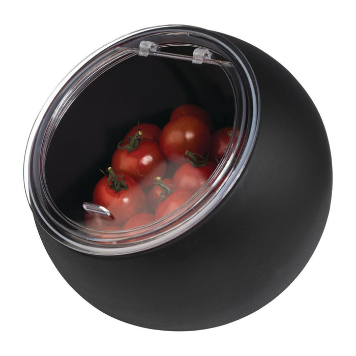 APS Moon Serving Bowl and Lid Black 190mm APS