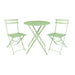 Bolero Perth Light Green Pavement Style Steel Folding Chairs (2 Pack) Bolero