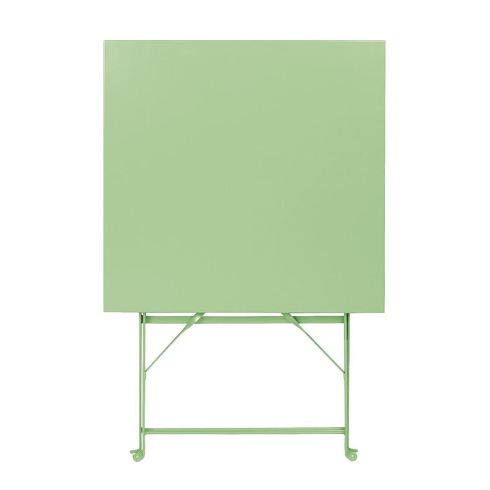 Bolero Perth Light Green Pavement Style Steel Table Square 600mm Bolero