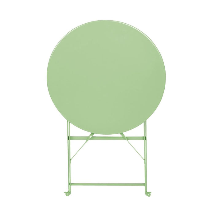Bolero Perth Light Green Pavement Style Steel Table Round 600mm Bolero