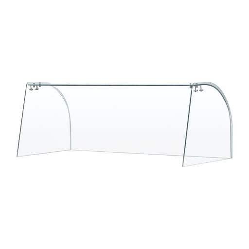 Curved Glass Sneeze Guard Assembly Polar