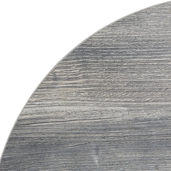 Bolero Pre-Drilled Round Melamine Table Top Ash Grey 600mm Bolero