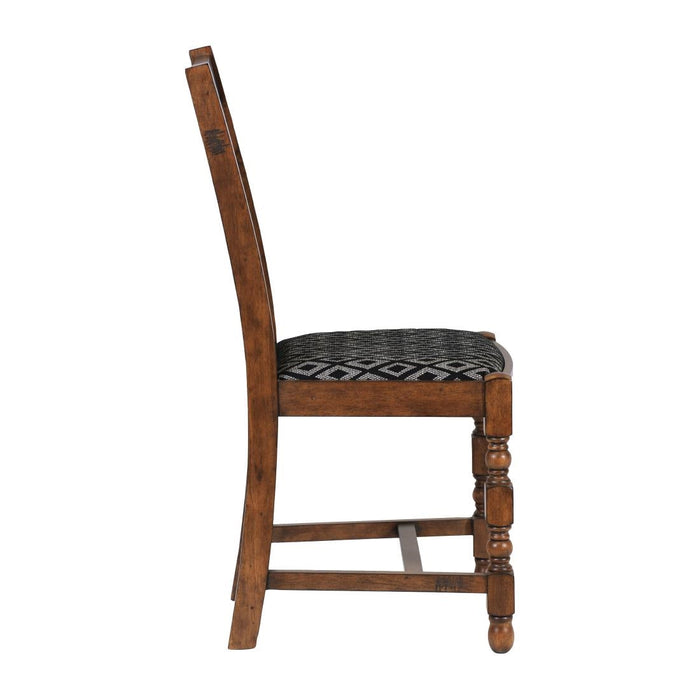 Mayfair Dining Chairs with Black Diamond Padded Seat (2 Pack) Everyday
