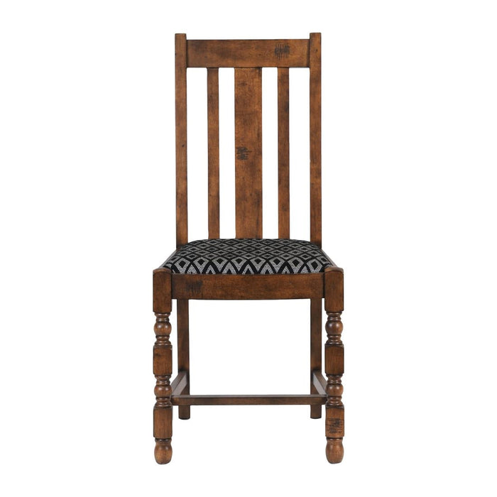 Mayfair Dining Chairs with Black Diamond Padded Seat (2 Pack) Everyday
