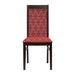 Brooklyn Walnut Dining Chair with Red Padded Seat and Back (2 Pack) Everyday