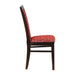 Brooklyn Walnut Dining Chair with Red Padded Seat and Back (2 Pack) Everyday