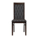 Brooklyn Walnut Dining Chair with Black Padded Seat and Back (2 Pack) Everyday