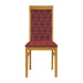 Brooklyn Padded Back Soft Oak Dining Chair with Red Diamond Padded Seat and Back (2 Pack) Everyday