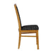Brooklyn Oak Dining Chair with Black Padded Seat and Back (2 Pack) Everyday