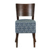 Asti Walnut Dining Chair with Blue Padded Seat and Back (2 Pack) Everyday
