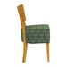 Asti Padded Soft Oak Dining Chair with Green Diamond Deep Padded Seat and Back (2 Pack) Everyday