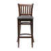 Manhattan Dark Walnut Bar Chair with Black Diamond Padded Seat Everyday