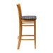 Manhattan Soft Oak Bar Chair with Black Diamond Padded Seat Everyday