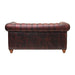 Chesterfield Leather Two-Seater Sofa Antique Red Everyday