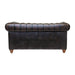 Chesterfield Leather Two-Seater Sofa Antique Brown Everyday