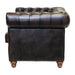 Chesterfield Leather Two-Seater Sofa Antique Brown Everyday