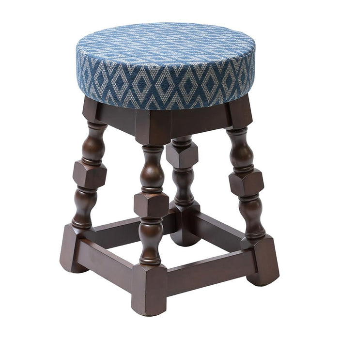 500(H)x345(W)x440(D)mm. Material: Rubberwood. Diamond-Patterned Seat Pad
