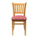 Manhattan Soft Oak Dining Chair with Red Diamond Padded Seat (2 Pack) Everyday