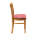 Manhattan Soft Oak Dining Chair with Red Diamond Padded Seat (2 Pack) Everyday