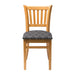 Manhattan Soft Oak Dining Chair with Black Diamond Padded Seat (2 Pack) Everyday