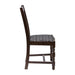 Mayfair Dark Wood Dining Chairs with Black Diamond Padded Seat (2 Pack) Everyday