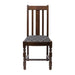 Mayfair Dark Wood Dining Chairs with Black Diamond Padded Seat (2 Pack) Everyday