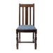 Mayfair Dark Wood Dining Chairs with Blue Diamond Padded Seat (2 Pack) Everyday