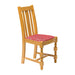 960(H)x450(W)x440(D)mm. Material: Pine Wood. Diamond-Patterned Seat Pad