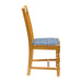 Mayfair Soft Oak Dining Chairs with Blue Diamond Padded Seat (2 Pack) Everyday