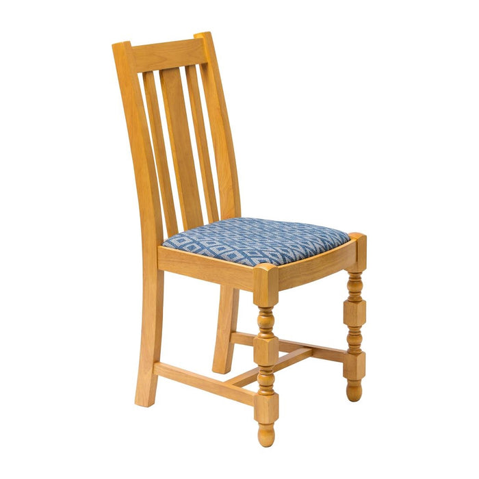 960(H)x450(W)x440(D)mm. Material: Pine Wood. Diamond-Patterned Seat Pad