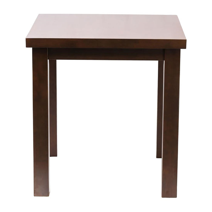 Kendal Square Dining Table Dark Wood 700x700mm Everyday