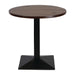 Turin Metal Base Pedestal Round Table with Vintage Top 760mm Everyday
