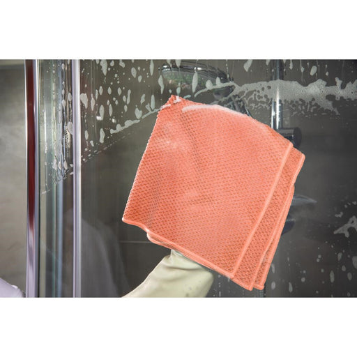 Spontex MF Pro Recycled Microfibre Cloth Red (5 Pack) Spontex